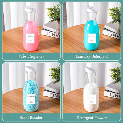 VEGEVIGI 54OZ 3PACK Laundry Detergent Dispenser BY , Laundry Soap Disepenser, Liquid Laundry Detergent Container