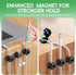 Entrfigh 8-Pack Magnetic Cable Management Clips, Silicone Cord Organizer, Adhesive Under Desk Cable Staples, Stick-On