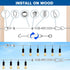 220FT 1/16" 304 Wire Rope Kit - String Light Hanging Kit Vinyl Coated Stainless Steel Cable with Turnbuckles for String
