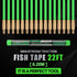 22FT Fiberglass Running Electrical Wire Cable Glow Rods, Fish Rods Electrical Kit with 8 Attachments