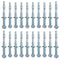 1/4"x2-1/4" Wedge Anchor by Zinced, Heavy-Duty Fastener for Cement and Concrete (20pcs Pack)