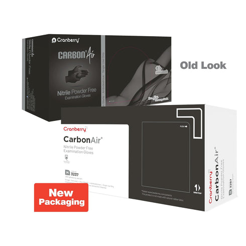 2.5 300 Count) Cranberry Carbon Air Black Nitrile Gloves Disposable, Latex Free Powder Free, Dental & Medical Exam