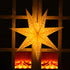 Mudder 19.7 Inch Christmas Star Paper Lantern 7 Pointed Christmas Window Lantern
