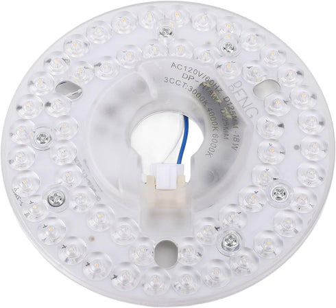 LICAEVEY 4.92 Inch Retrofit Light Kit, LED Ceiling Fan Light 18W 3CCT 3000K