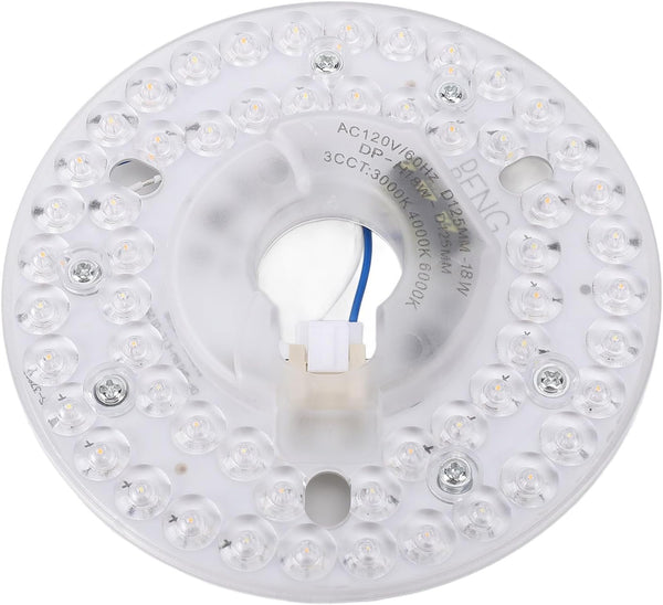LICAEVEY 4.92 Inch Retrofit Light Kit, LED Ceiling Fan Light 18W 3CCT 3000K