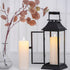 Set 2 (3x9 inch) Dimmable volnyus Flameless Candles of Flickering LED Wax Candles Battery Operated with Remote Control