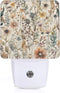AOWULA Boho Watercolor Floral Night Light, Dusk to Dawn Sensor Night Lights for