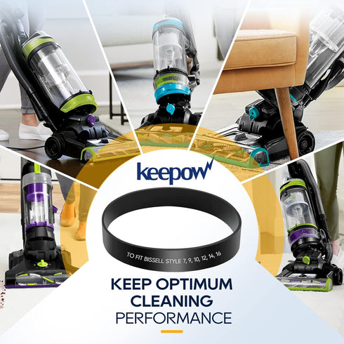 KEEPOW Style 7/9/10 P/N 3031120 Replacement Belt for Bissell Powerforce Helix Powerlifter Cleanview Swivel Rewind Pet