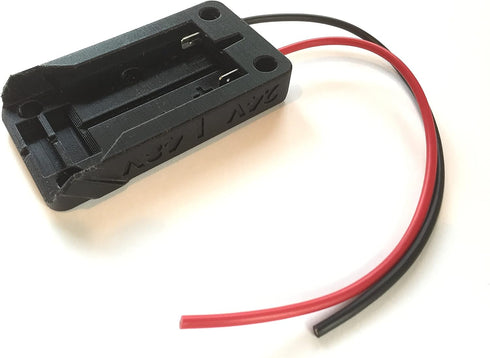 Adapter for Greenworks or Creabest 24volt Compatible Lithium Battery, 12 Gauge, Black
