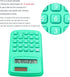 Basic Dual Power Calculator, 8 Digit Silicone Button Desktop Calculator (4 Colors, Set of 8)