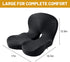 LEAQU Tailbone Memory Foam Office Chair Cushion, L-Shaped Integrated Seat Cushions, Chair Seat Cushion for Lower Back