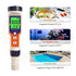 5 1 Digital PH Water Tester, in PH/TDS/EC/Salt/Temp Meter, a Practical Portable Meter for Pool, Aquarium, Drinking