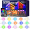 JZVGEN 150FT Permanent Smart RGB LED Eaves Outside Lights, Music Sync, Timing Function,