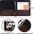 Ring Binder Depot Faulkner Vintage Professional 3 Ring Zipper Binder Organizer, 1.5 Inch Round Rings, 8.5 x 11 Sheet Size, 2 Inner Pockets, 1.6 Spine, Appearance of Antique Brown Leather, Pen Included by Ring Binder Depot