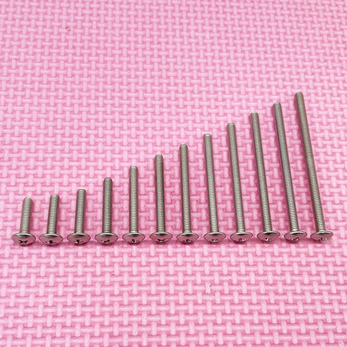 40-Pack Metric M4 x 20mm Machine Screws - 304 Stainless Steel, Truss Head Bolts for Cabinet Drawer Knob