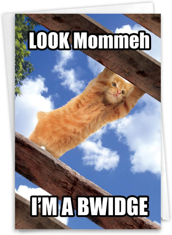 NobleWorks Happy Mother's Day Card Funny, Humor Mom Greetings with Envelope