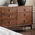 Set 2 of Natural Walnut Wood Round Cabinet Door Handles - Stylish Knobs for Home Decor