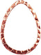 Rose Gold Overlay Chandelier FRG-211-28X20MM
