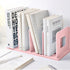 Marte Vanci 4 Slots Desktop File Sorter Organizer, Thickened Plastic Magazine Holder for Office Desk Kitchen Shelf