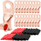 TKDMR 20pcs 1/0 AWG-3/8" Battery Lugs, Heavy Duty Copper Wire Lugs, Tubular Ring Terminals with 3:1 Heat Shrink Tubing