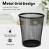 QYH Mesh Pencil Holder, Metal Pen Cup, Black, 6 Packs for Desk