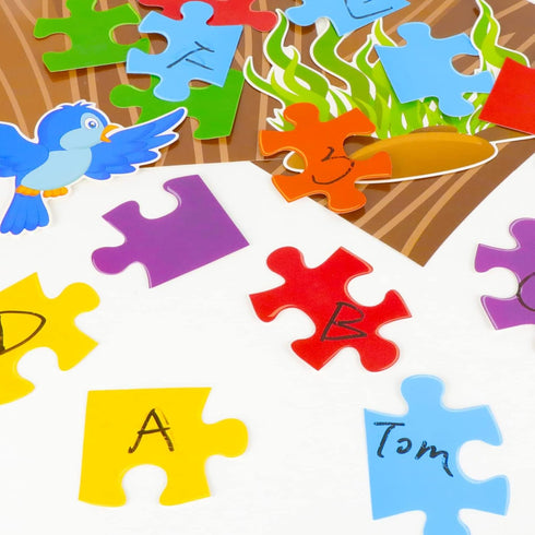 Classroom Tree Bulletin Board Set, Puzzle Pieces Cutouts for School Elementary Teacher Chalkboard Wall Decor
