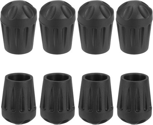 uxcell 8Pcs Camping Chair Foot Covers, 0.63 Inch Plastic Table Legs Feet
