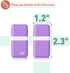 Mr. Pen Erasers for Kids, 6 Pack, Cute Pastel Colors, Pencil Eraser with Cover and Roller for School