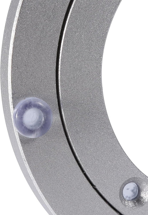ChiweiJ (4 inches*H8.5MM) Heavy Duty Aluminium Alloy Rotating Bearing Plate, Round Table Turntable for Dining Cake