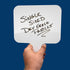 Flipside FLP10039 Economy Dry Erase Answer Paddle, 8" Width, 9-3/4" Length, Pack of 12, White.