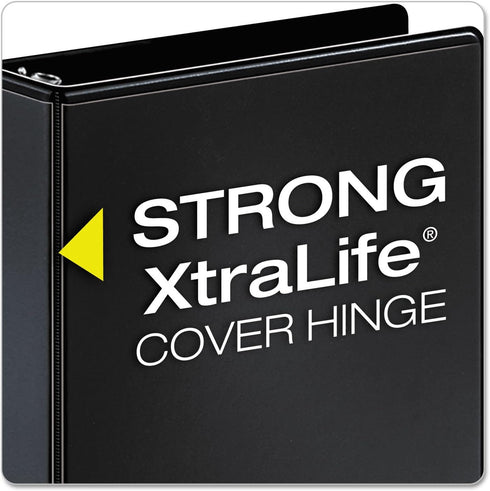 Cardinal Performer 3-Ring Binder, 5", Locking Slant-D Rings, 1,050-Sheet Capacity, Black