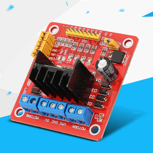 H Bridge Motor Driver Module, L298N H Bridge DC Stepper Motor Controller Board for Electric Motor