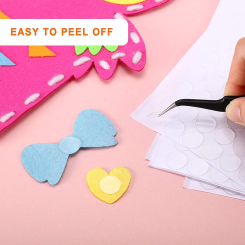 Double Sided Adhesive Dots, Clear Glue Point Tape Stickers, Strong Adhesive Dot Sticker for Craft DIY Office Supply