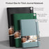 EMSHOI Bible Journal Lined Notebook, 400 Pages B5 College Ruled, Softcover Leather Journal, 100gsm Thick Paper, Dark