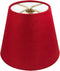 Royal Designs, Inc. CS-1103-5RED Textured Linen Empire Chandelier Shade, 3 x 5