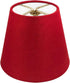 Royal Designs, Inc. CS-1103-5RED Textured Linen Empire Chandelier Shade, 3 x 5