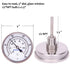 Measureman Fully Stainless Steel Pot, Kettle, Brewing Bimetal Thermometer, 3" Dial, 0-250 deg F, Adjustable