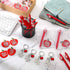 Teacher Appreciation Gifts, Apple Ballpoint Pens, Puzzle Apple Keychain with Card and Gift Bags for Teacher Gifts