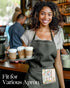 Slohif Server Book for Waitress Cute Serving Books with Zipper Pocket Accessories Leather Server Check Book Restaurant