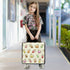 Krafig 3 Bubble Milk Tea Funny Zipper Binder Bag Ring with Handle Shoulder Strap, Binder File Organizer Bag Storage