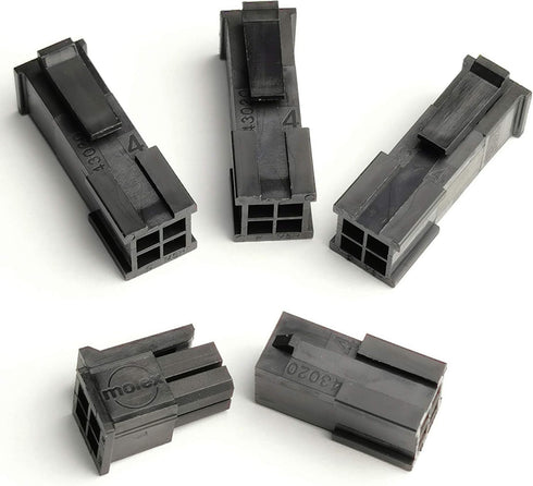 4 Pin Connector Kit - 3mm Pitch with Pins, fits for Molex (Pack of 4)