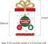 Set 8 Big Dot of Happiness Ornaments - Holiday and Christmas Party Money and Gift Card Sleeves - Nifty Gifty Card