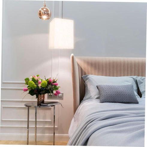 7.87X5.51X5.51 Inch CALLARON Detachable Square Lamp Shade Fabric Cover for Table and Floor Lamps Protective Cloth