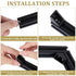20 Set Black 2020 Series Aluminum Profile Connector Kit, 20pcs Corner Brackets with 40pcs Screws
