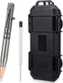 Bolt Action Pen with Gift Box, Metal Ballpoint Solid Pen for Gun Lovers, Black Ink Refills for Dad, Husband Gift (Gray)