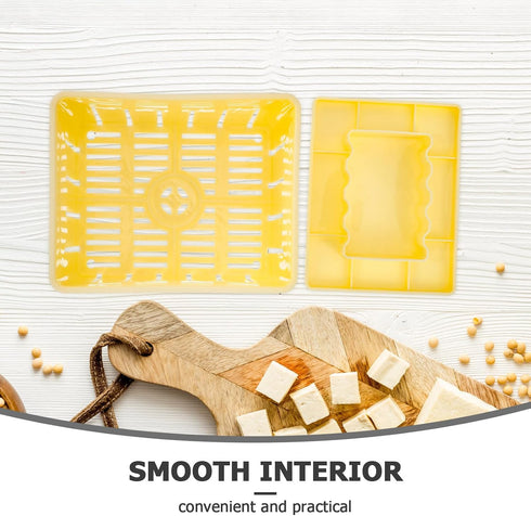 Artibetter Homemade Tofu Press Mold Box, Soybean Curd Making Tool with Press Plate, Food-grade Sturdy Tofu Maker Mold