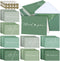 Supervitae 100 Pack Green Thank You Cards Bulk with Envelopes and Stickers 3.5
