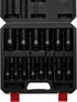 14PCS 1/2" Set, 6-Point, 3/8" 1-1/4", CASOMAN Drive Deep Impact Socket SAE, CR-MO, to for Auto Repair, Mechanic