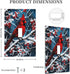 HTSAHKV 3 5 Inch Winter Cardinal Red Bird Wall Plate Light Switch Cover Single Gang Outlet Faceplate Print Plate Cover