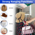 1 Pcs Over The Door Hooks Hanger, Folding Clothes Drying Rack for Hanging Clothes, Towels, Coats for Bedroom, Bathroom